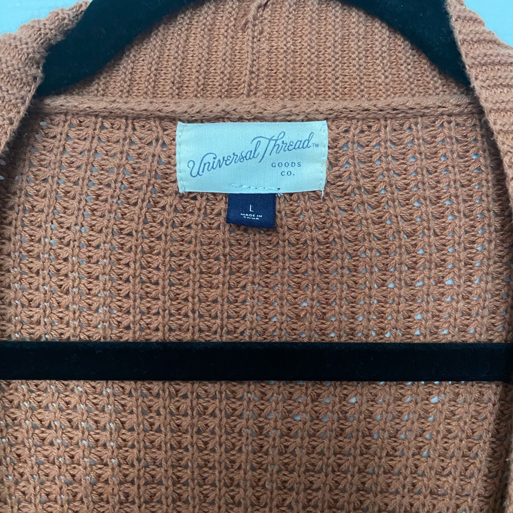 Universal Thread Rust Open-Front Cardigan - Picture 3 of 3
